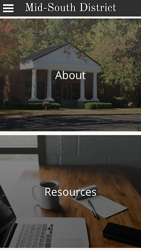 Android application Mid-South District of LCMS screenshort