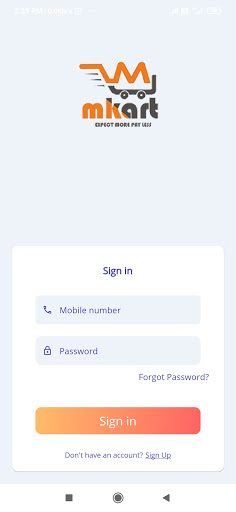 Mkart Online Shopping App Screen 3