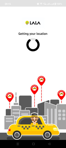Android application Lala Cabs screenshort