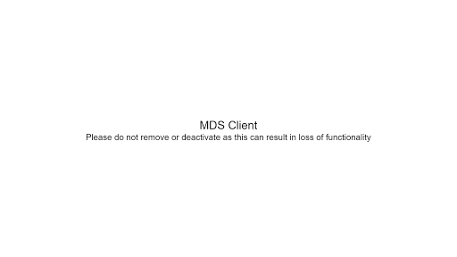 MDS Client Screen 3