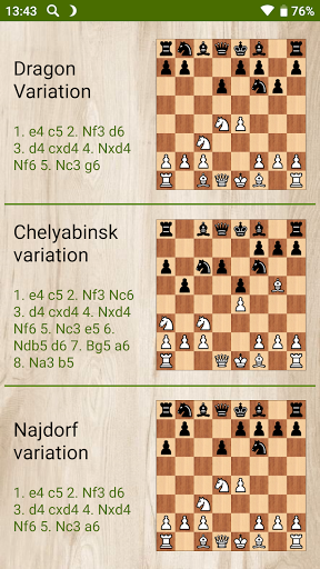 Chess - Sicilian Combinations Screen 2