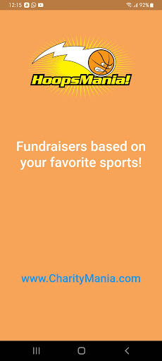 Android application HoopsMania Fundraisers screenshort