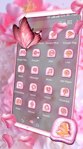 Imágen 2 Rose Pink Launcher Theme android