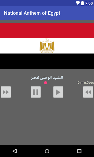 Android application National Anthem of Egypt screenshort
