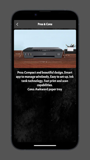 Android application HP smart tank515 printer guide screenshort