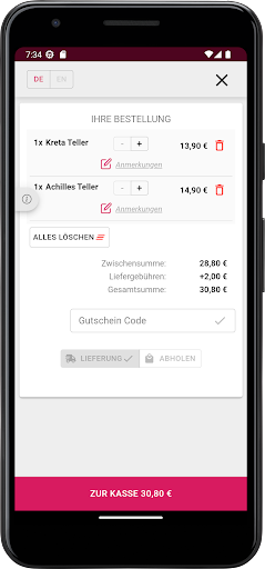 Kavala Lieferservice Kiel Screen 3