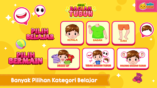 Android application Belajar Bagian Tubuh + Suara screenshort
