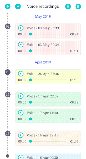 Screenshot of DecoDiary - Timeline Diary
