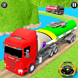 Oil tanker truck drivers game icon