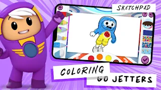 Go Jetters : Coloring Book - Screenshot 1