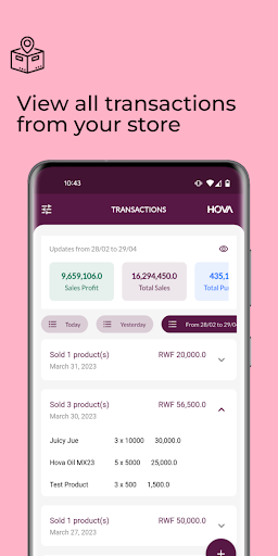 Android application HovaStore screenshort