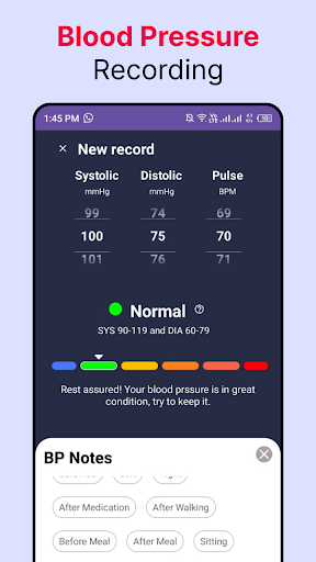 Blood Pressure Checker Screen 3