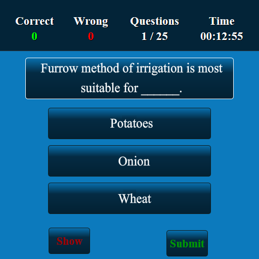 Irrigation Engineering MCQ Screen 2