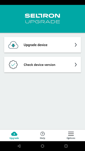 Android application Seltron Upgrade screenshort