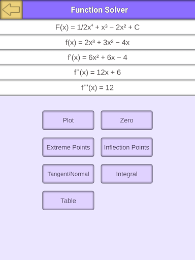 Calculus - Exercise and Function Solver