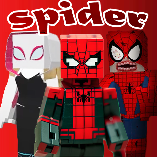 Spider man Minecraft logo