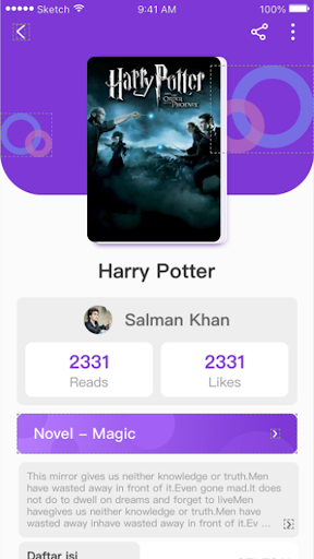 Android application FunNovel-baca offline Cerita screenshort