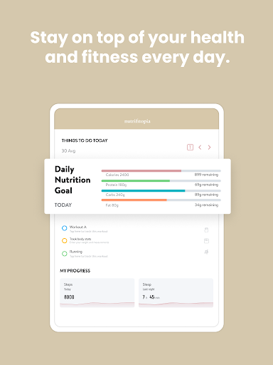 Screenshot of nutrifitopia