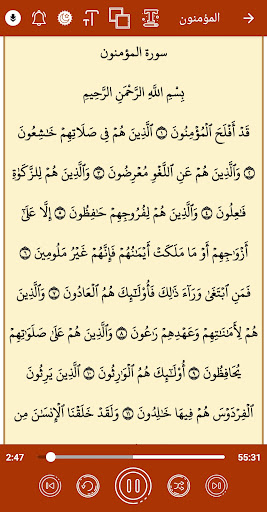 القران كريم صوت وصورة الحصري Screen 2