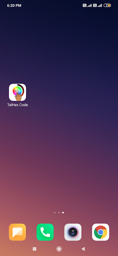 Android application TelHex Code screenshort
