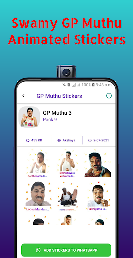Gp Muthu - Animated Stickers Screen 3