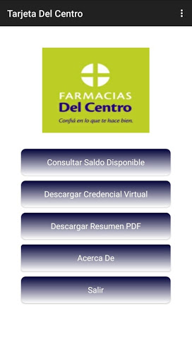 Android application Tarjeta Del Centro App screenshort