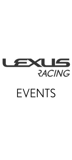 Android application Lexus Racing Events screenshort