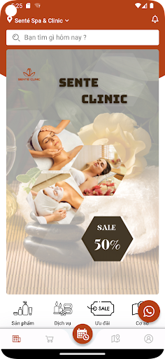 Android application Senté Clinic screenshort