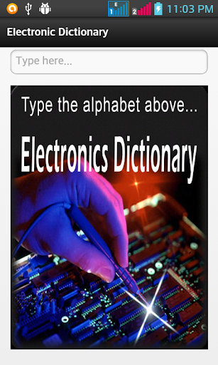 Android application Electronic Dictionary screenshort