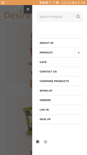 Desire Food and Beverages LLP Screen 2