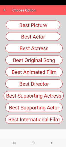 Oscar Movies Details