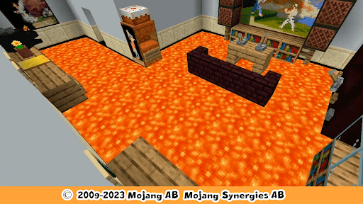 Android application Floor is lava for minecraft screenshort
