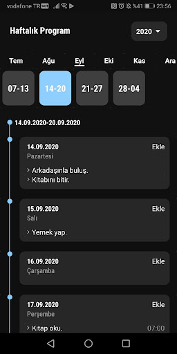 Ajanda - Plan, Not, Motivasyon Screen 3