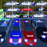 Multi Story police car carrier icon