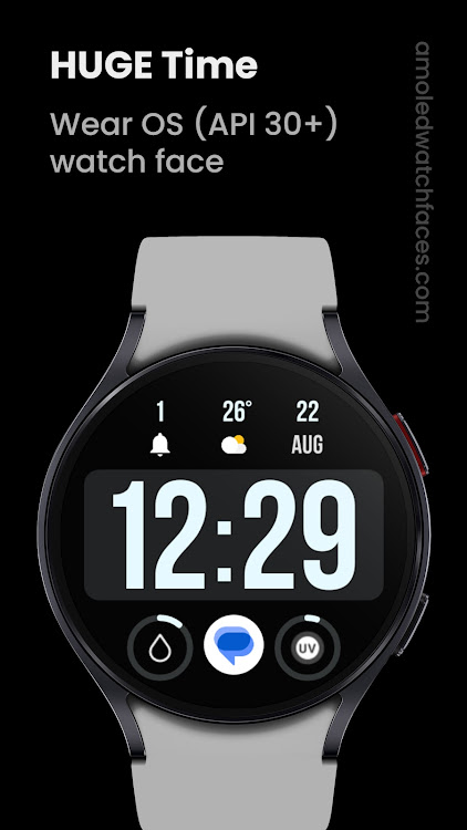 Huge Time: Wear OS watch face - New - (Android)
