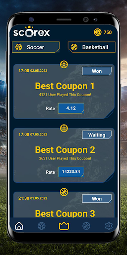 ScoreX: Daily Match Prediction Screen 2