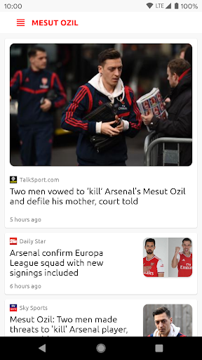 AFC News Feed Screen 3