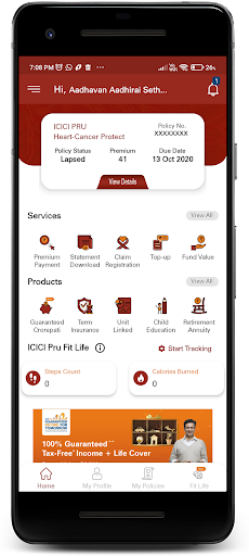 ICICI Prudential Life Screen 3
