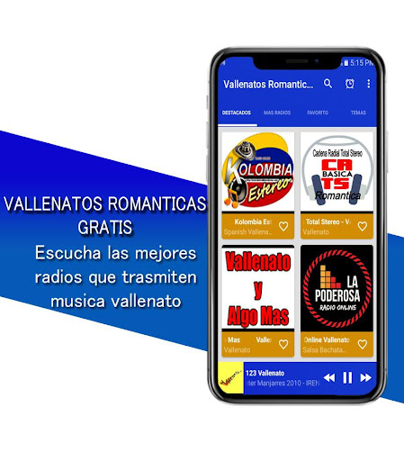 Vallenatos Romanticos Screen 3