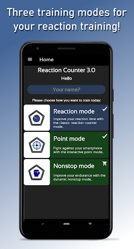Android application Reaction Counter screenshort