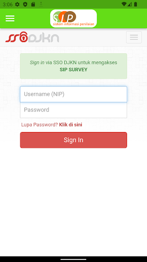 Android application SIP Survey Beta screenshort