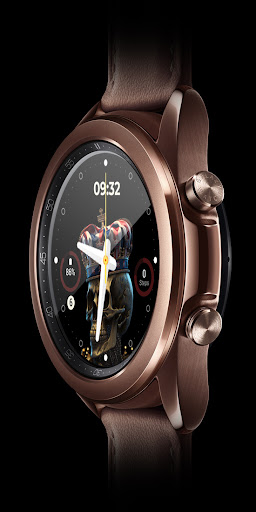 Android application Skull Crown Watch Face screenshort