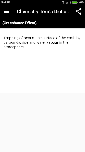Chemistry Terms Dictionary Screen 3