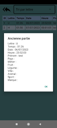 Jeu de BAC Screen 3