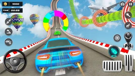 真正的蜘蛛车游戏 3D: 真正马路绝技汽车赛车游戏