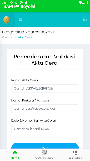 SAPI Pengadilan Agama Boyolali Screen 3