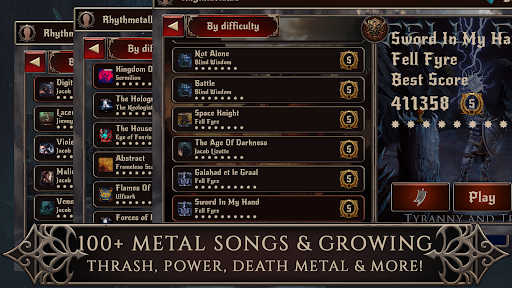 Rhythmetallic: Rock Guitar Tap - Music - games