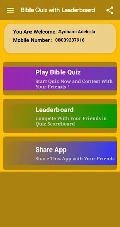 Bible Quiz With Scoreboard and - Screenshot 2