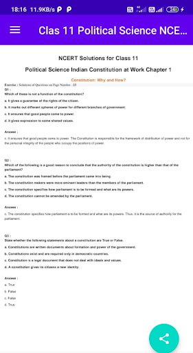 Class 11 Political Science Screen 3