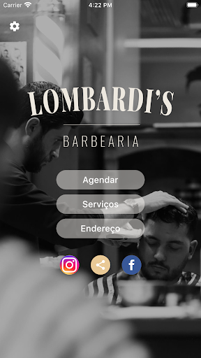 Android application Lombardi’s Barbearia screenshort